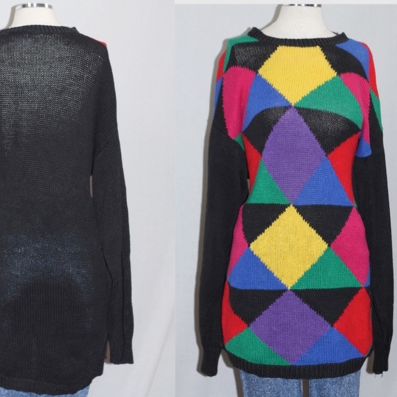 B.E Multi-Color Sweater - Picture 1 of 14